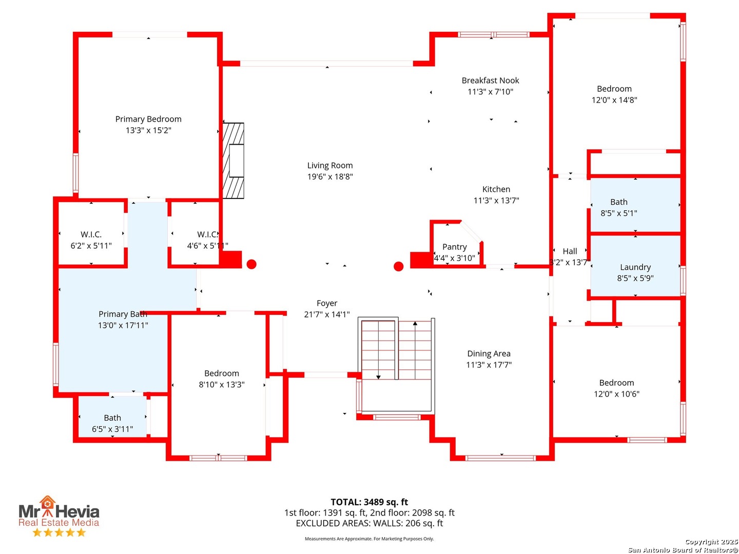 Upstairs Floorplan