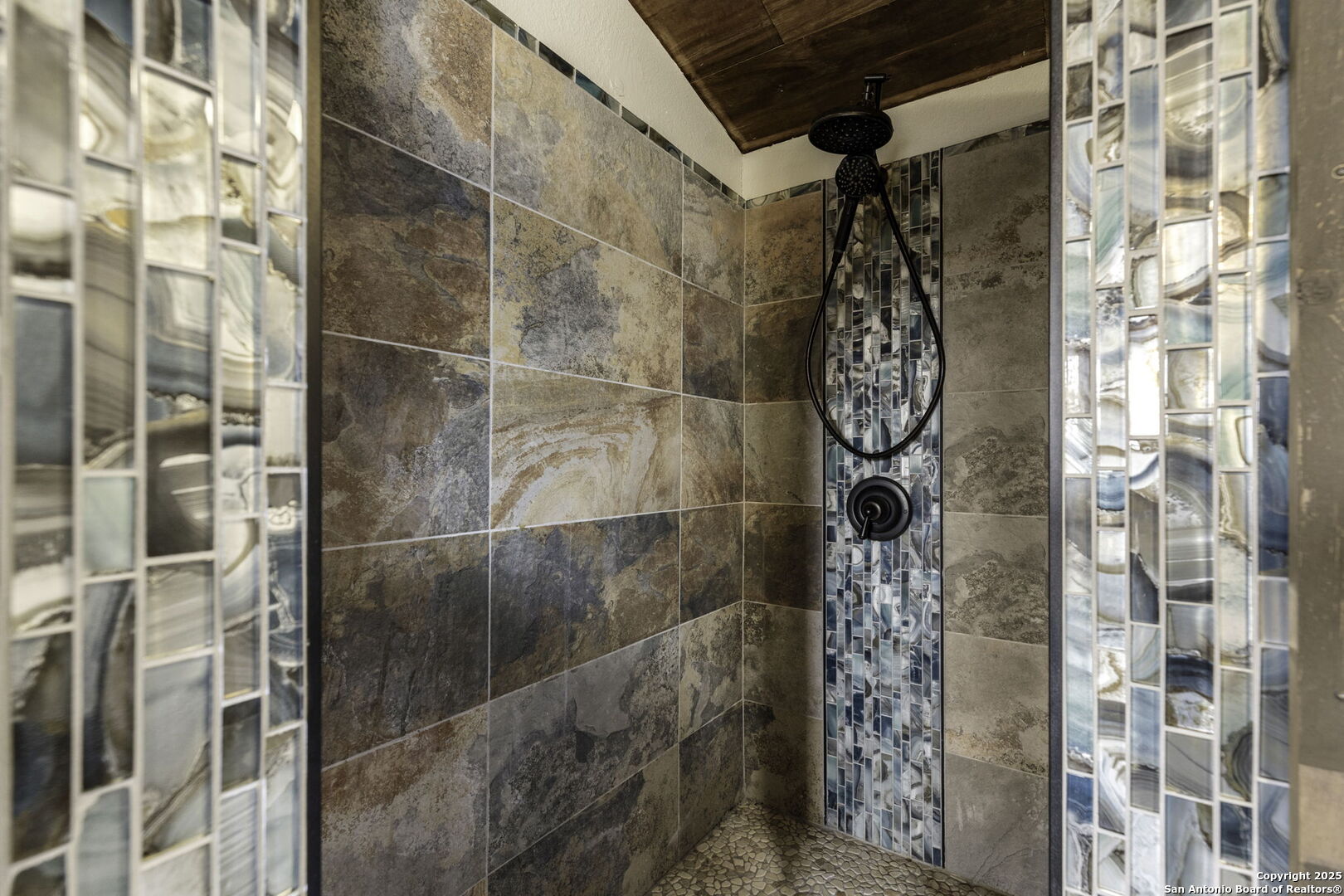 Guest home walk in shower. 