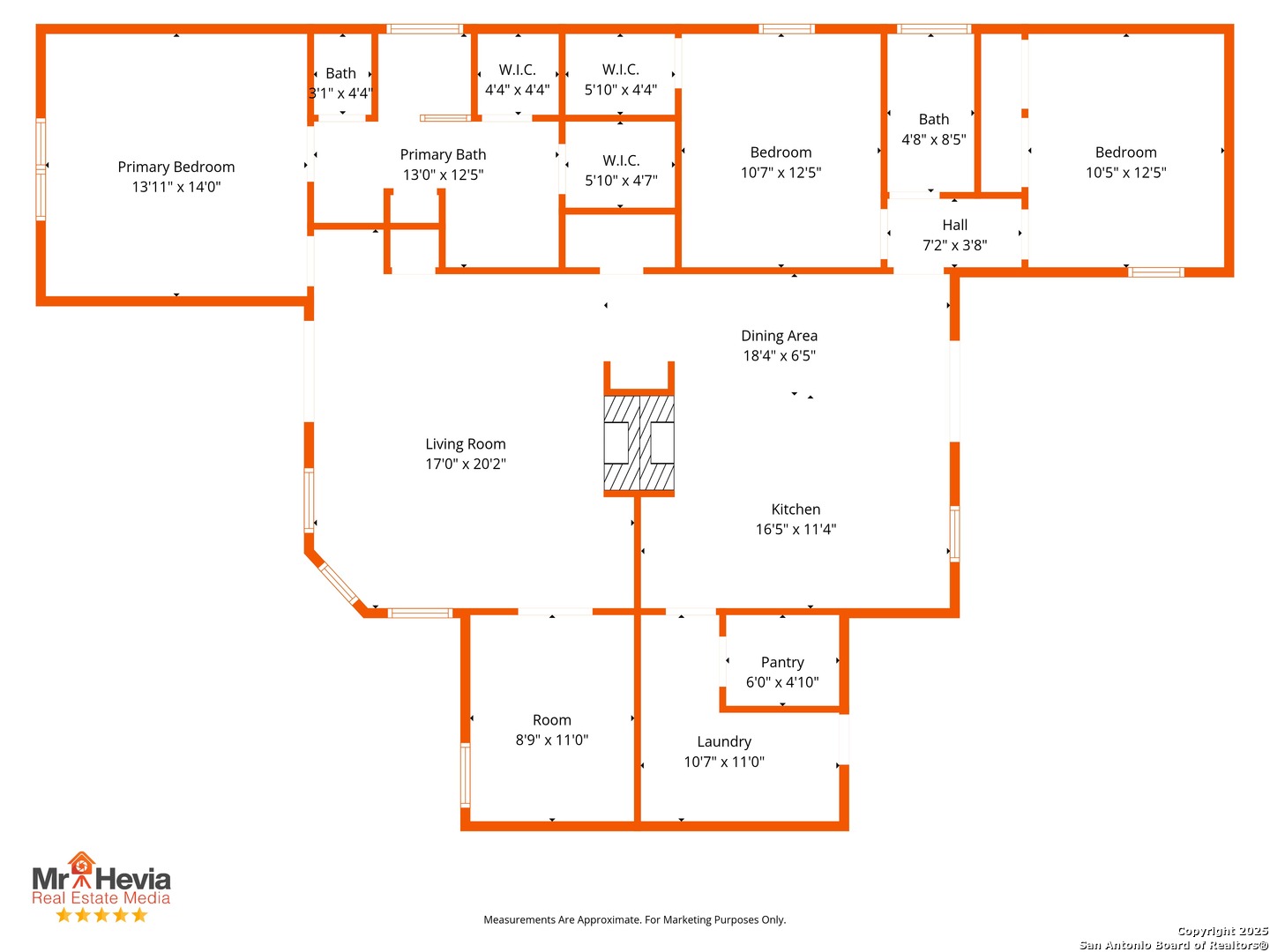 Main home floor plan. 