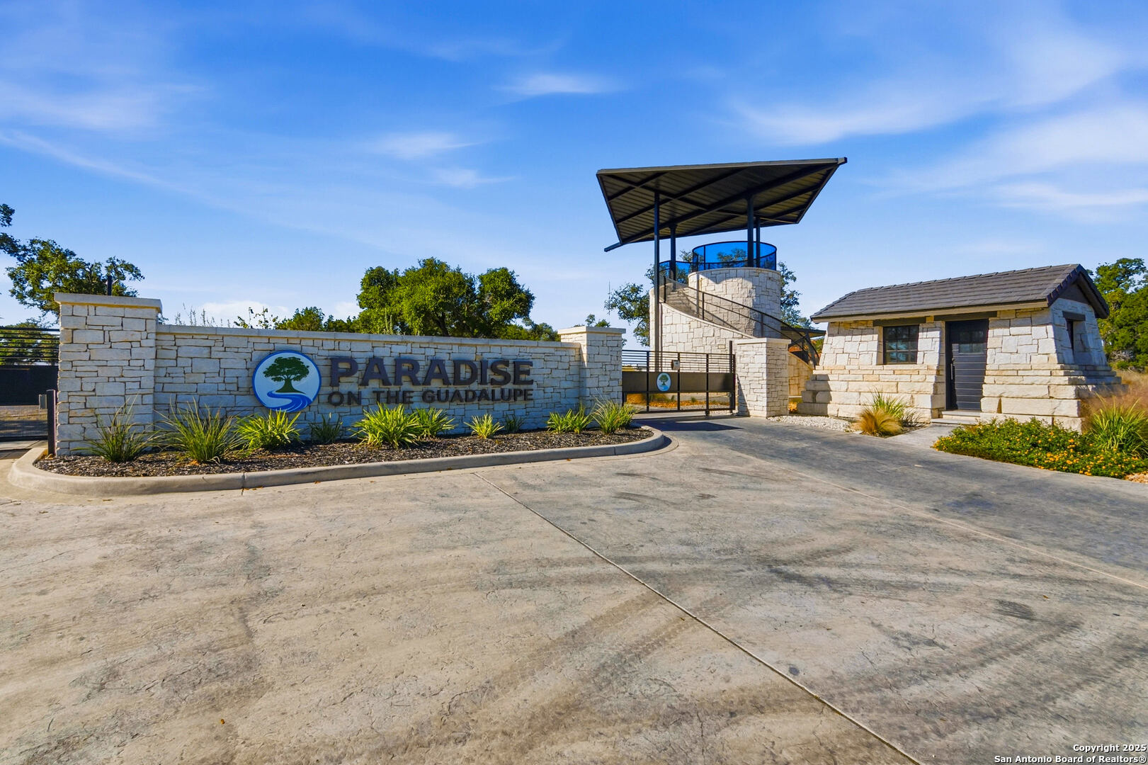 Neighborhood gated entrance