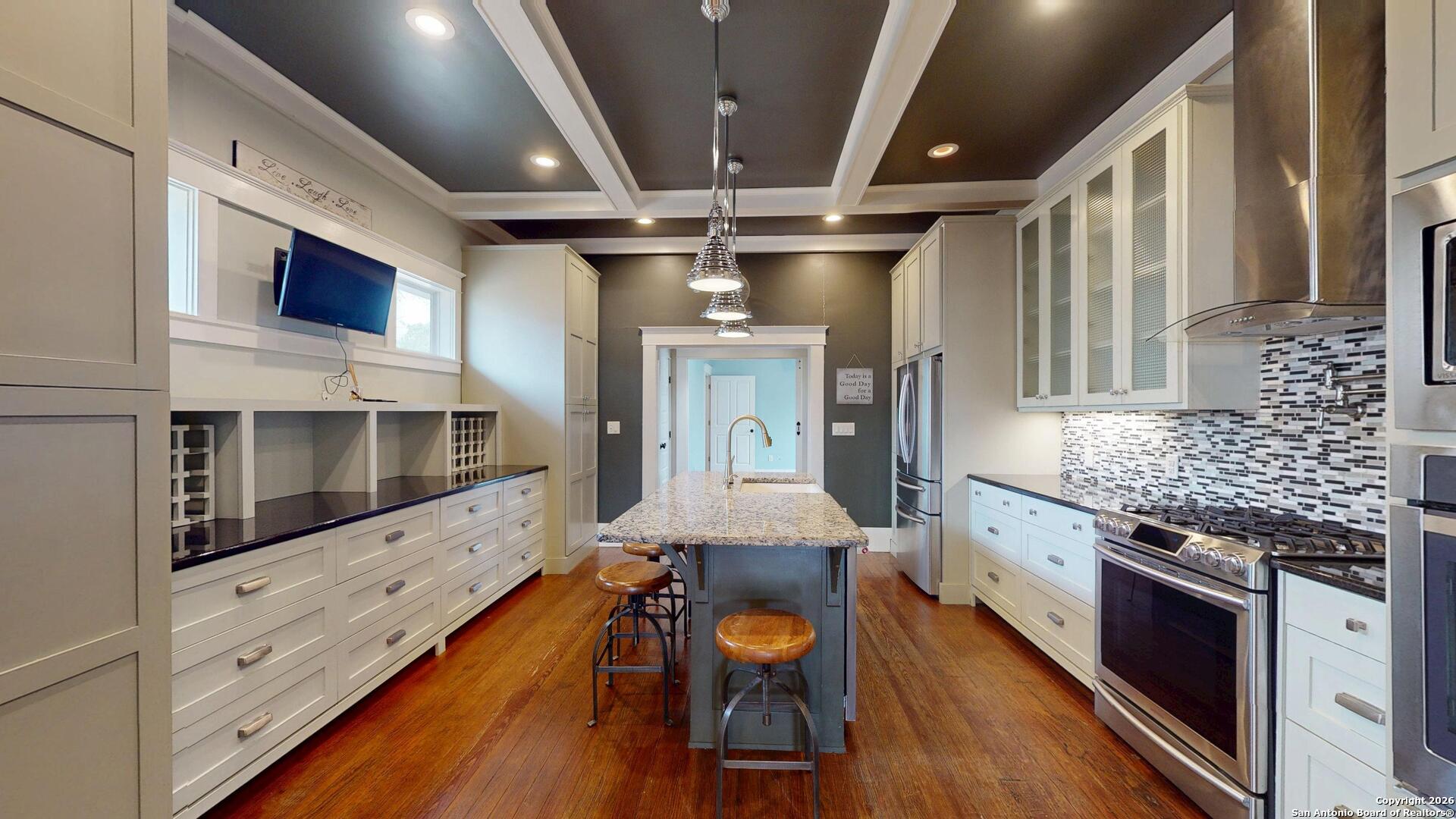 Nestled in the highly sought-after Alta Vista neighborhood near the historic district, this charming single-story home effortlessly blends timeless character with modern comforts. Originally featuring two bedrooms and two full bathrooms, the home was remodeled in 2012 to add a third bedroom with an en-suite bathroom, along with expanded living space, a covered patio and a versatile bonus room-perfect for a home office, studio, or additional bedroom.  Enjoy both the covered patio and an open outdoor patio, ideal for relaxing or entertaining. A one-car garage is complemented by generous space in the back, offering room for storage, gardening, or future customization.  One of the original bedrooms which includes its own en-suite bathroom, also includes a cozy sitting area, an outdoor shower, and an additional private access from the back patio, making it perfect for guests or potential rental income.  Located just 9 minutes from downtown and 6 minutes from The Pearl, this prime property is an excellent choice for a forever home or a high-potential Airbnb investment.