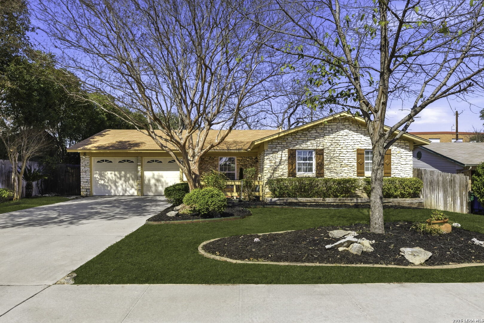 OPEN HOUSE, 3/1 SUNDAY 1-4! Come check out this amazing home! Welcome Home!  Perfectly located and move-in ready, this charming three-bedroom, two-bath home is ready to be yours! From the moment you step inside, you'll love the open, spacious, and airy floor plan - ideal for family gatherings, entertaining friends, or simply enjoying everyday life. The home features generous storage space and beautiful built-ins throughout the main living area, offering both character and functionality. Step outside to discover an impressive 16 x 24 shed complete with water and electricity. Whether you envision a workshop, a "he shed" or "she shed," a creative studio, or even a second living area, the possibilities are endless! Location truly sets this home apart. You're just minutes from North Star Mall, San Antonio International Airport, H-E-B, and fantastic shopping and dining options. Situated within the highly regarded Northeast Independent School District, this home is also within walking distance to Holy Spirit Catholic Church and Eisenhower Middle School.  Nestled in a quiet, welcoming neighborhood, this home offers comfort, convenience, and community all in one. Come take a look - you won't be disappointed!