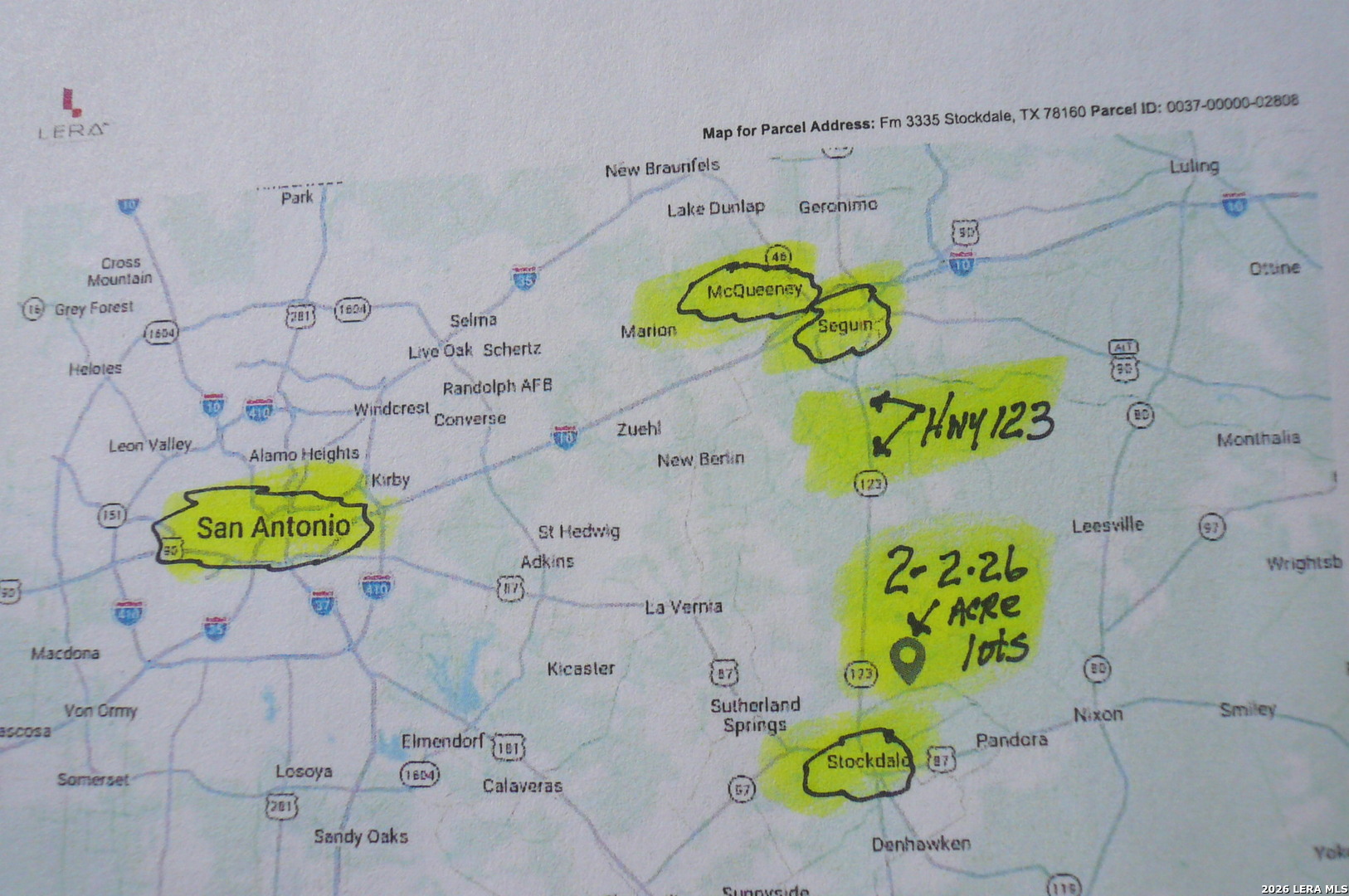 2.26 ACRES (TRACT 2B) FM 3335, Stockdale, TX 78160