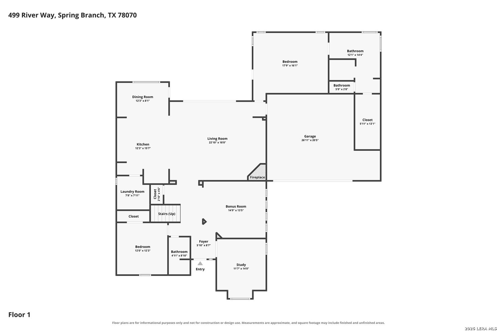 499 RIVER WAY, Spring Branch, TX 78070