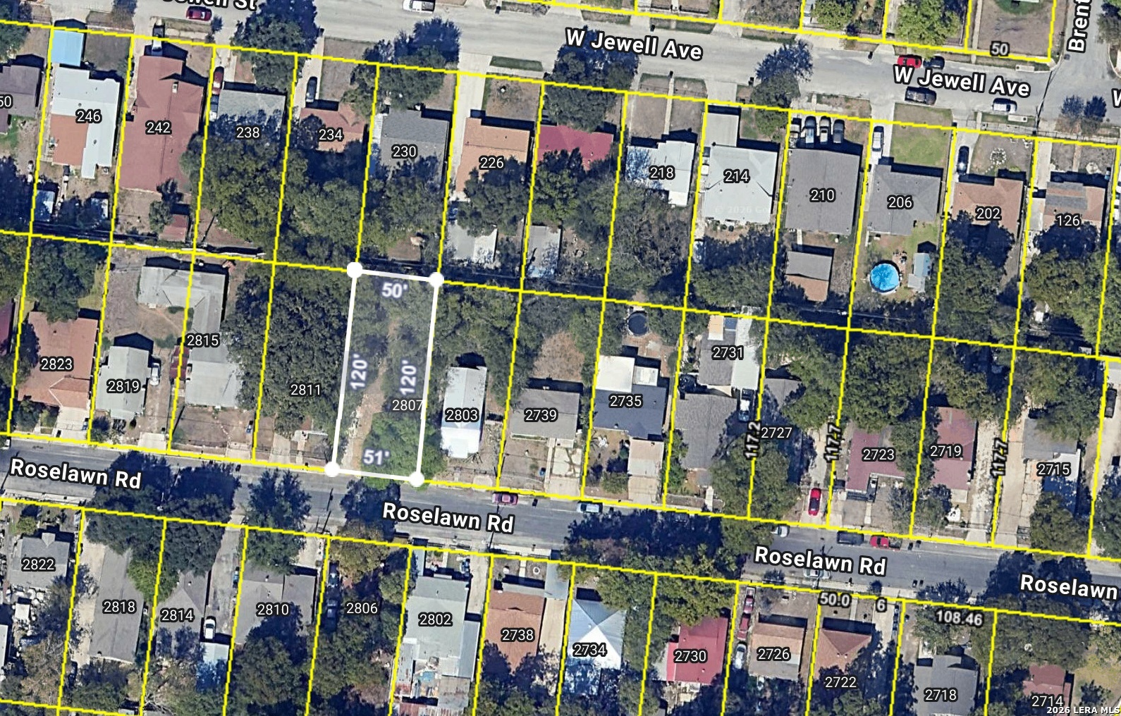 2807 ROSELAWN RD, San Antonio, TX 78226
