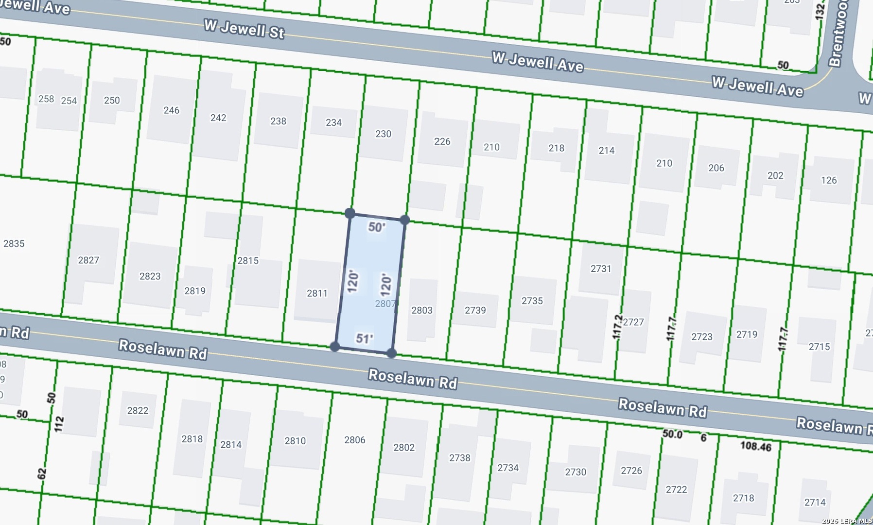 2807 ROSELAWN RD, San Antonio, TX 78226