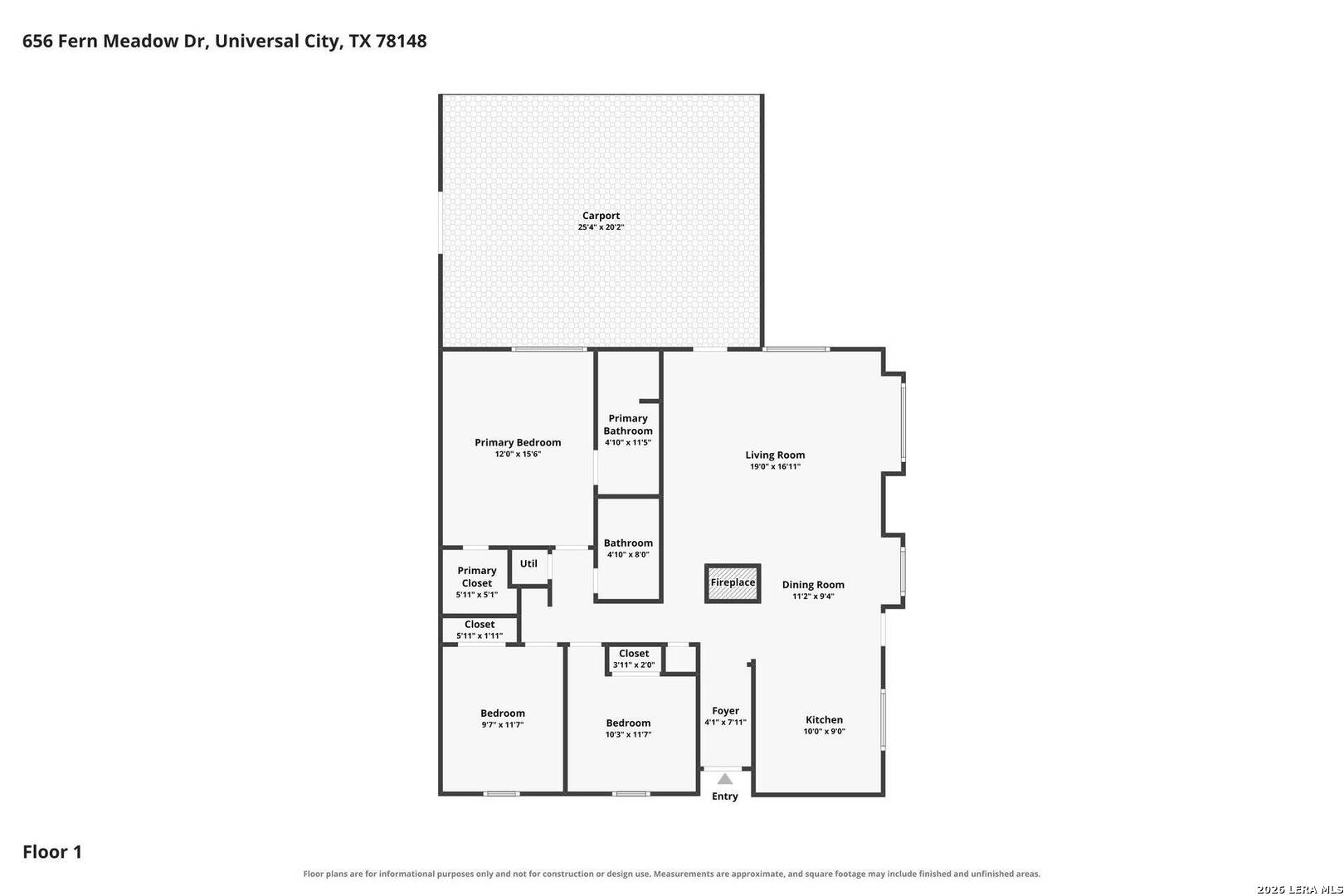 656 FERN MEADOW DR, Universal City, TX 78148