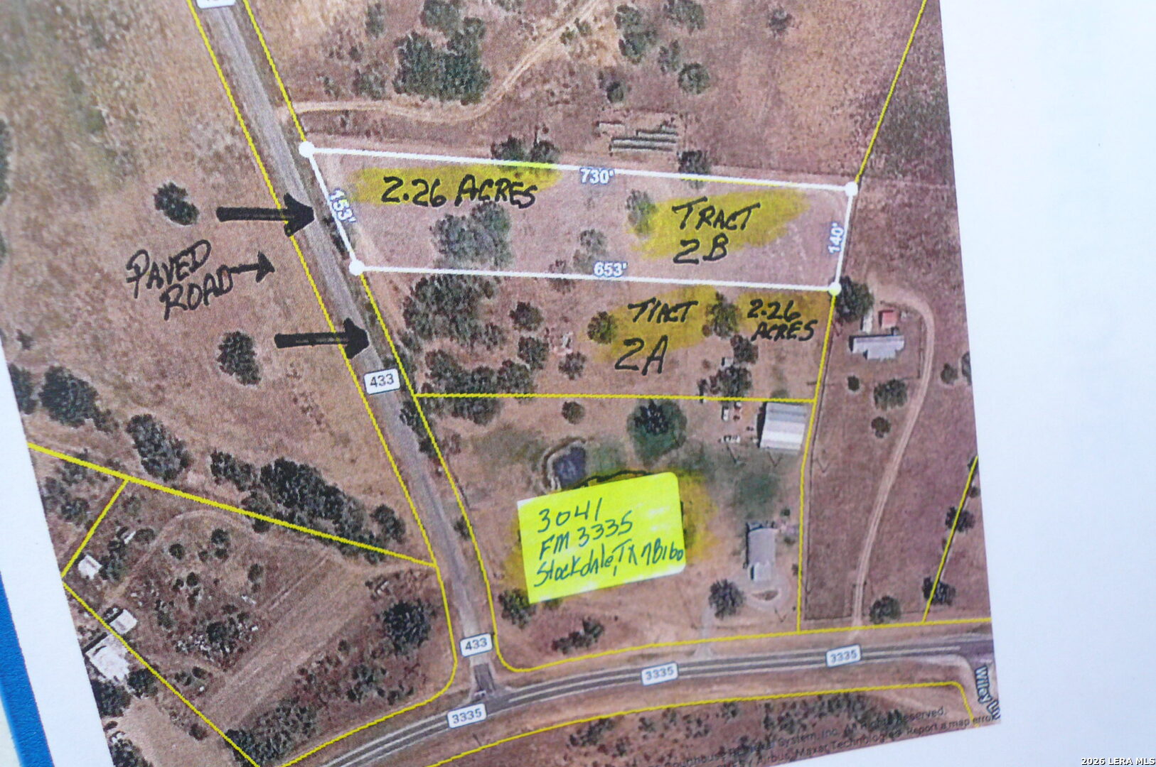 2.26 ACRES (TRACT 2B) FM 3335, Stockdale, TX 78160