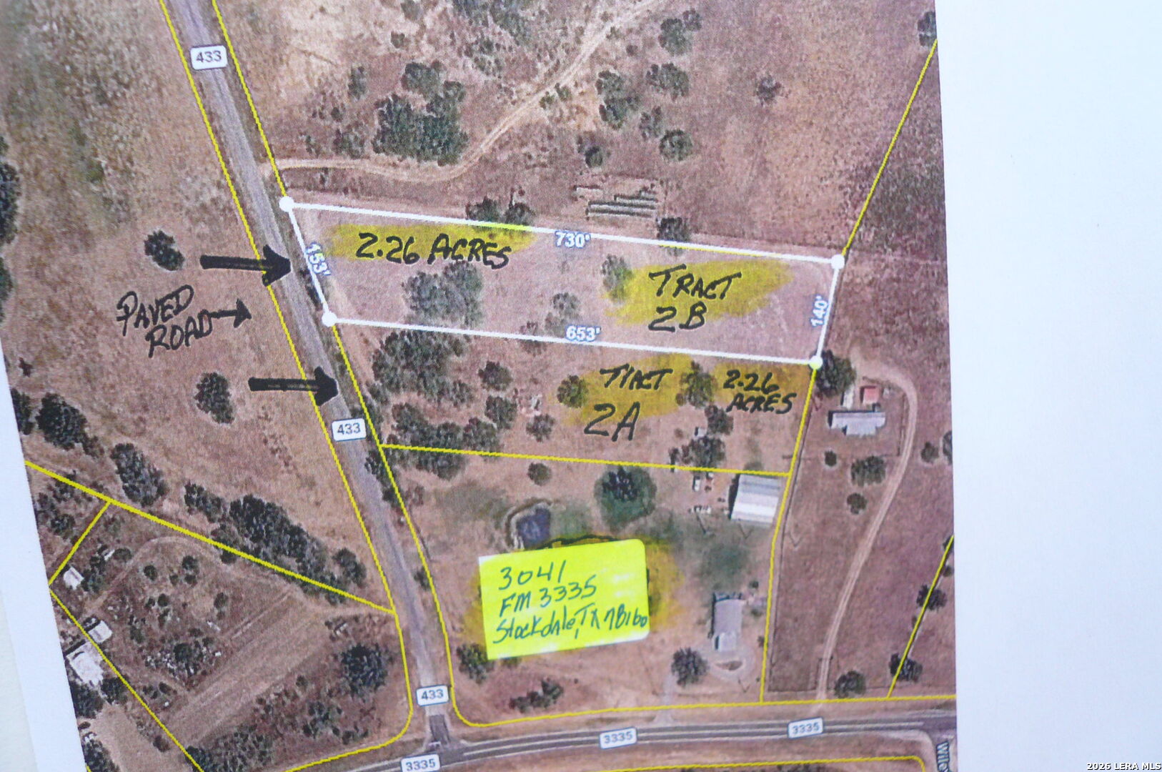 2.26 ACRES (TRACT 2B) FM 3335, Stockdale, TX 78160