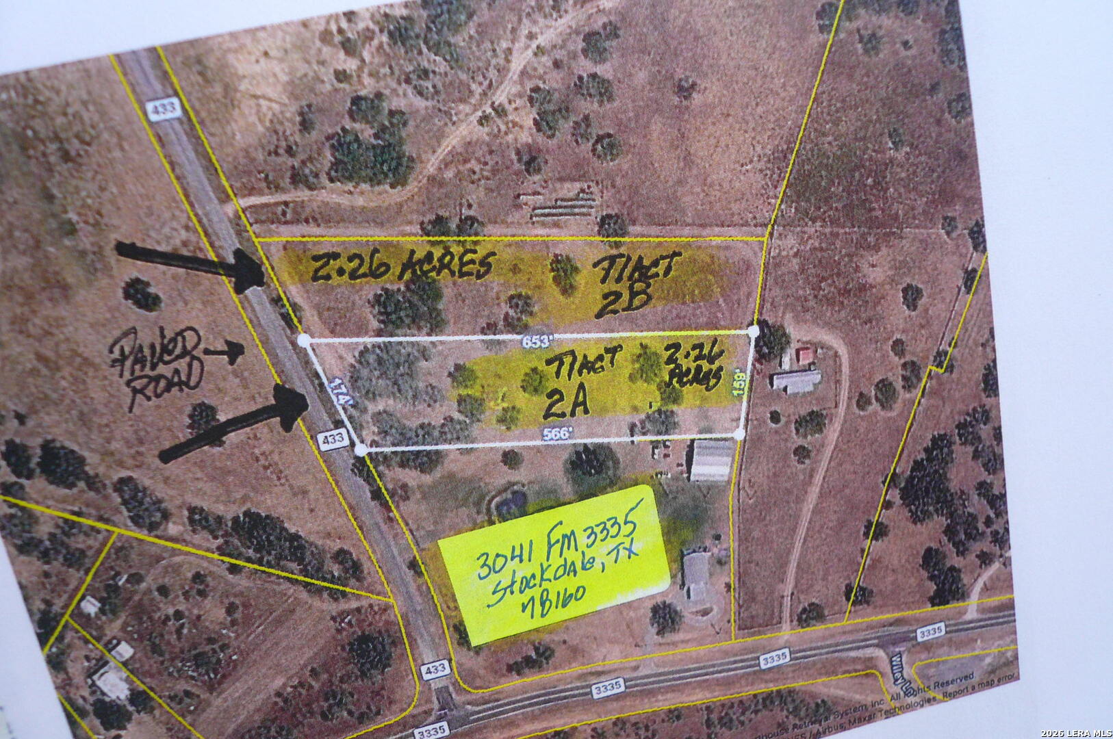 2.26 ACRES (TRACT 2B) FM 3335, Stockdale, TX 78160