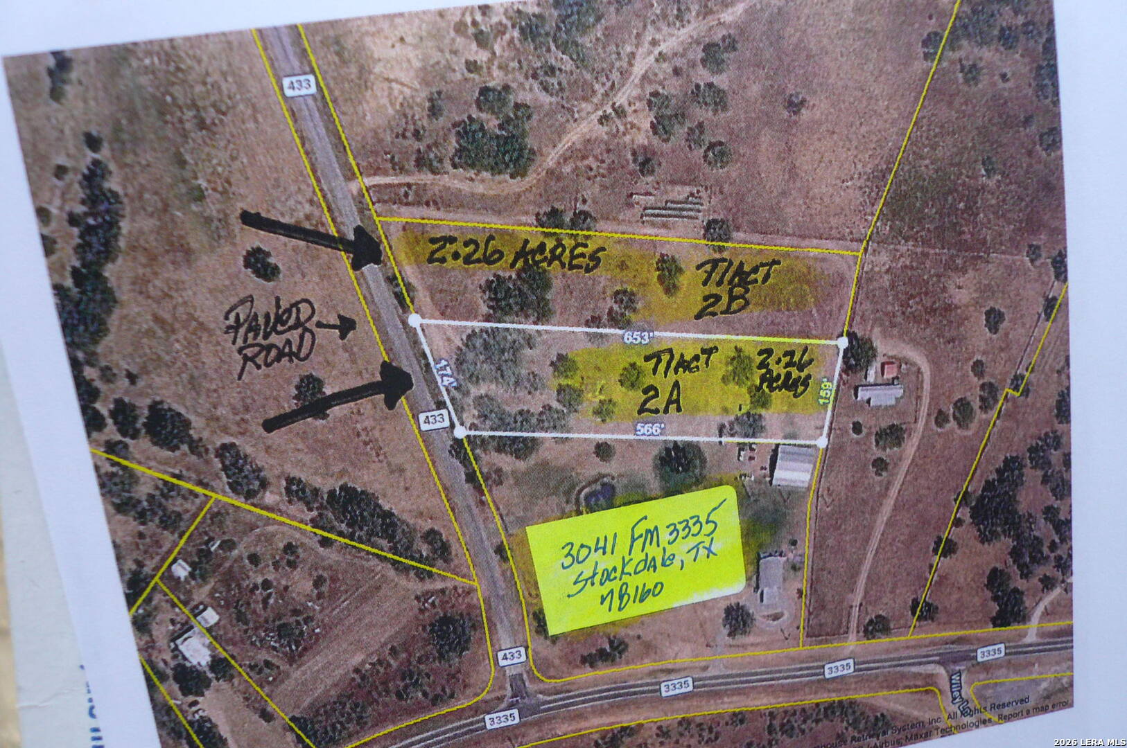 2.26 ACRES (TRACT 2B) FM 3335, Stockdale, TX 78160
