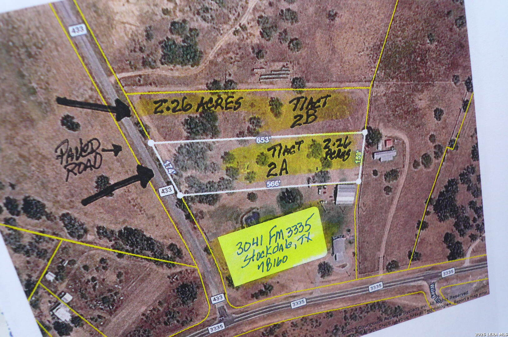 2.26 ACRES (TRACT 2B) FM 3335, Stockdale, TX 78160