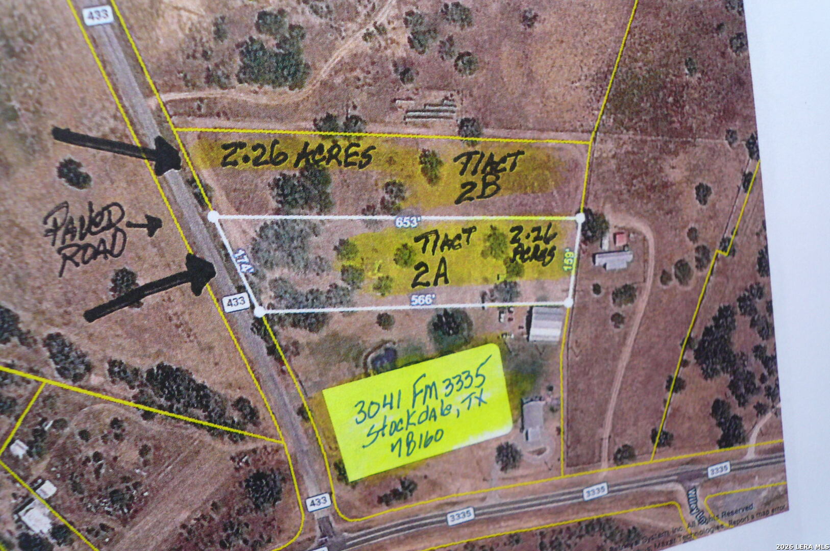 2.26 ACRES (TRACT 2B) FM 3335, Stockdale, TX 78160
