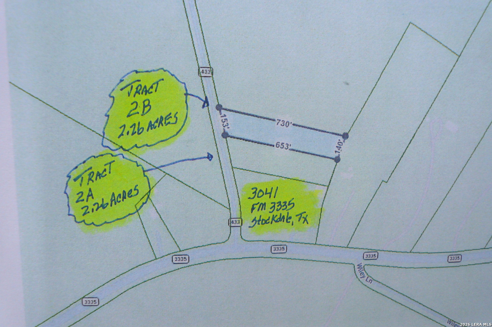 2.26 ACRES (TRACT 2B) FM 3335, Stockdale, TX 78160