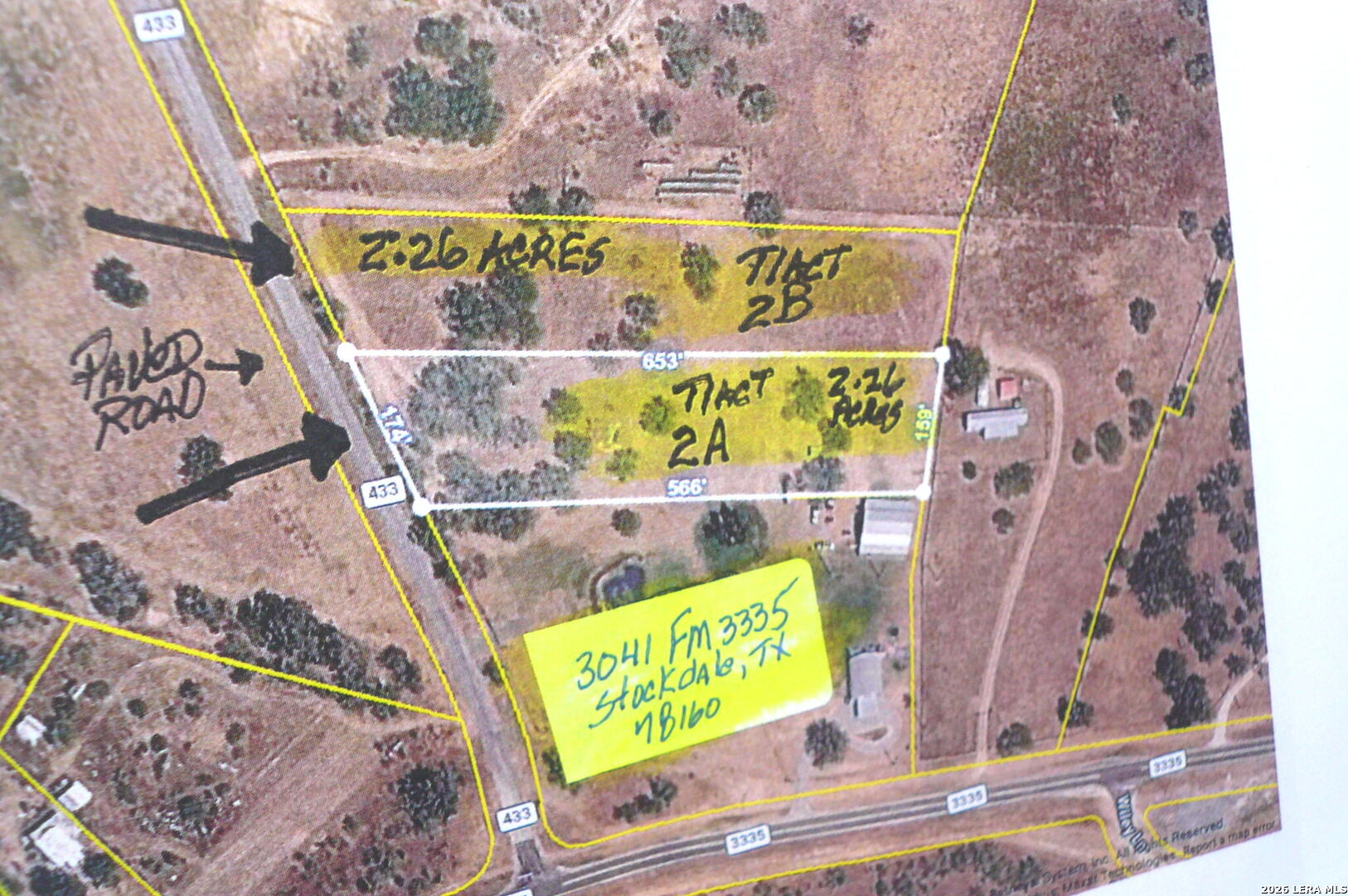 2.26 ACRES (TRACT 2A) FM 3335, Stockdale, TX 78160