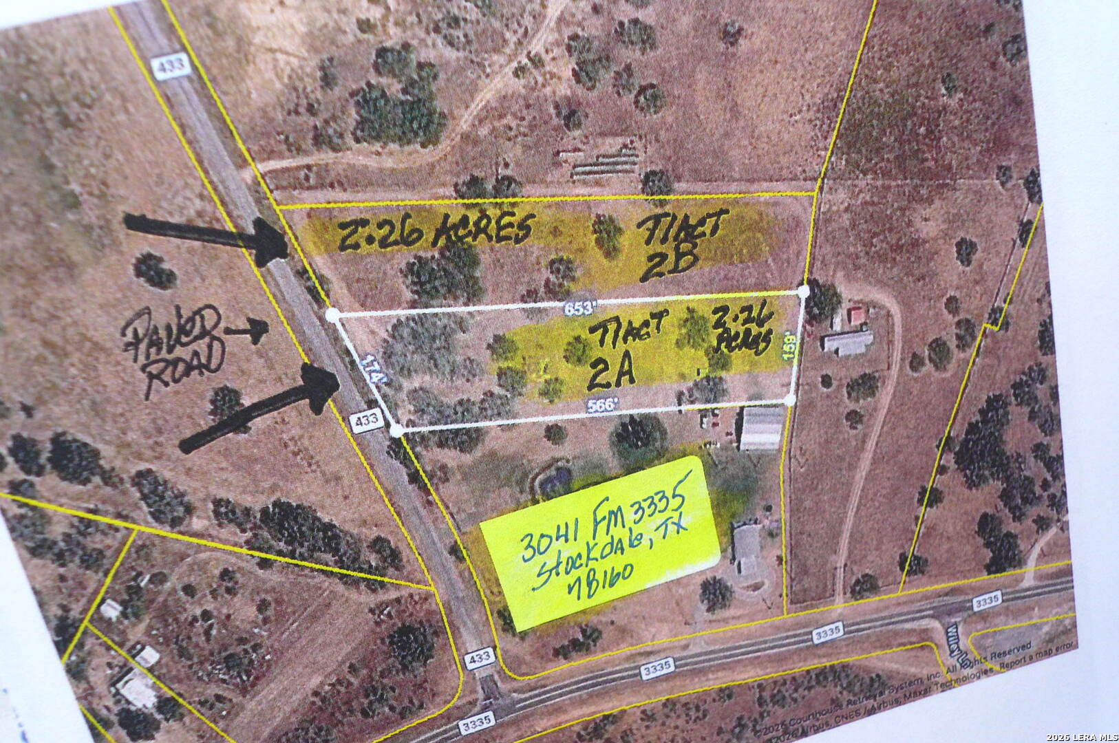 2.26 ACRES (TRACT 2A) FM 3335, Stockdale, TX 78160