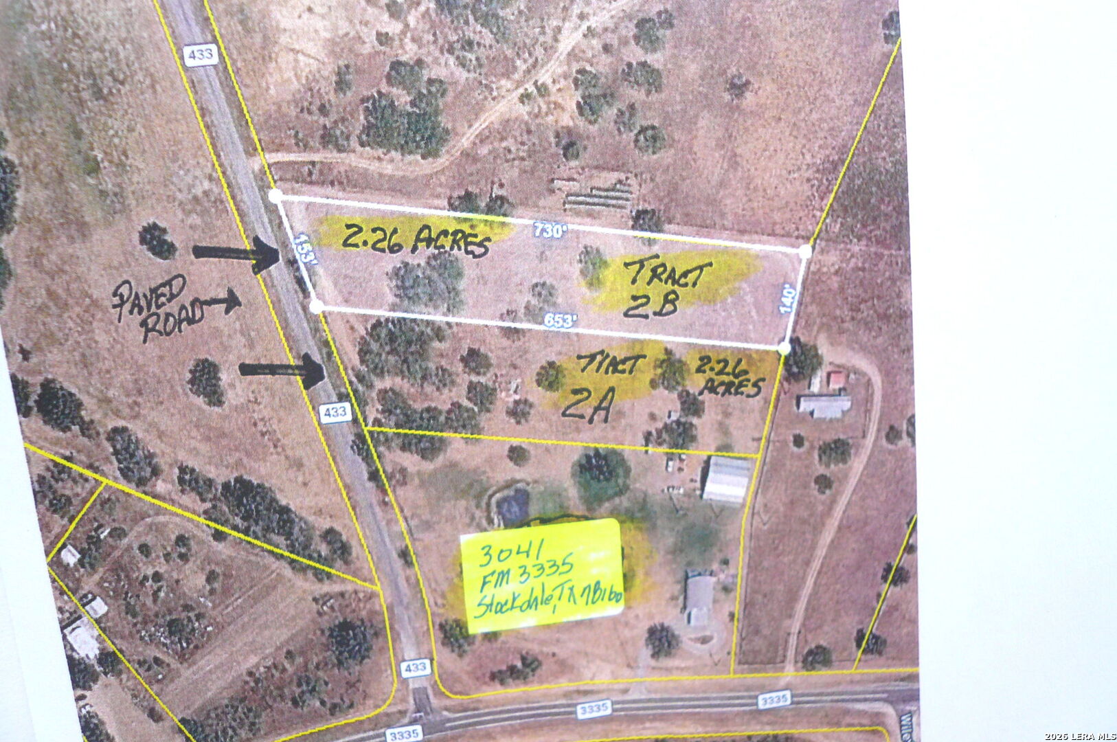 2.26 ACRES (TRACT 2A) FM 3335, Stockdale, TX 78160